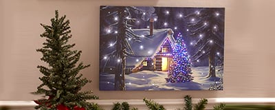 Piktura festive me ndriçim LED