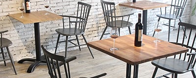 Bar and restaurant tables