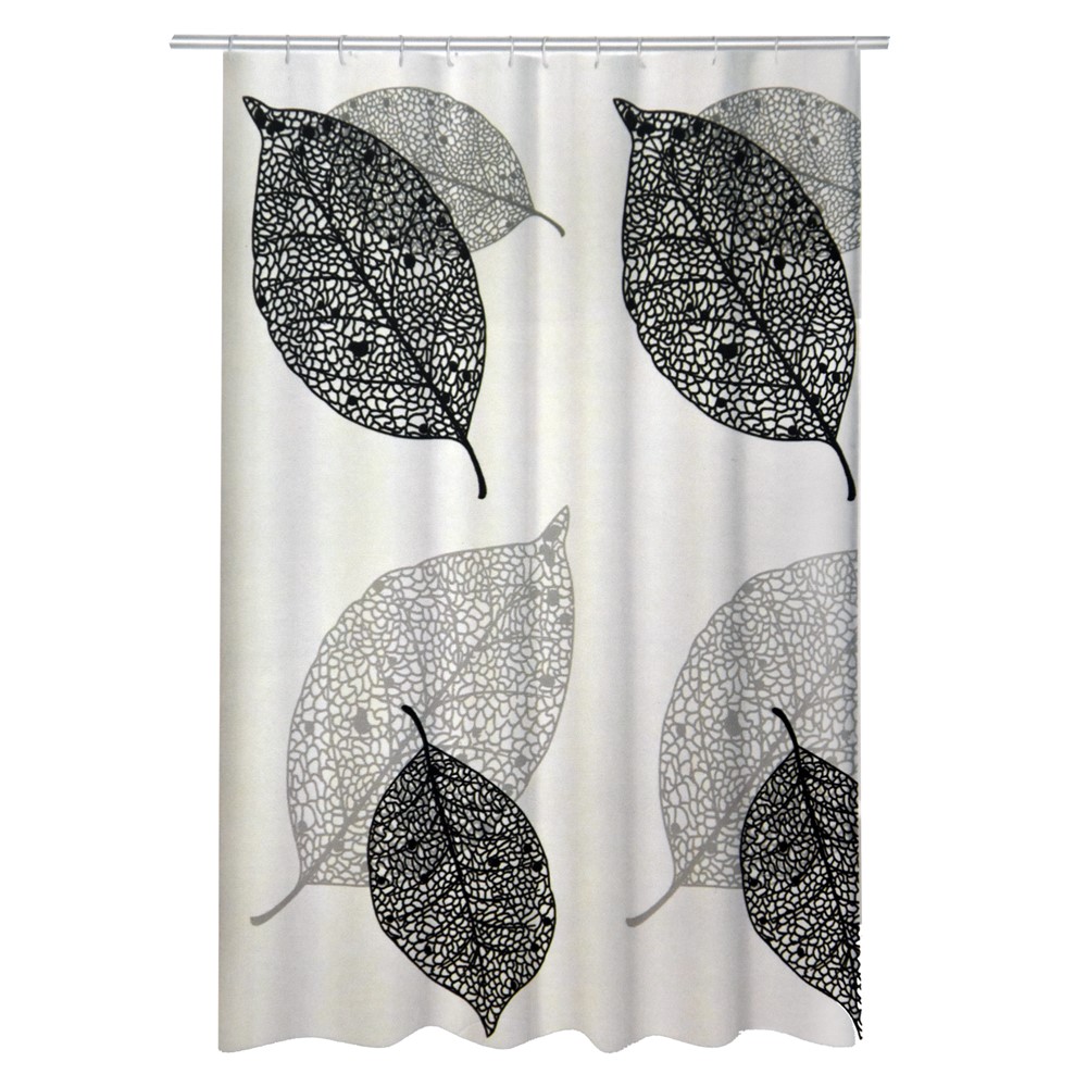 White, plastic, shower curtain, 180x180 cm Megatek