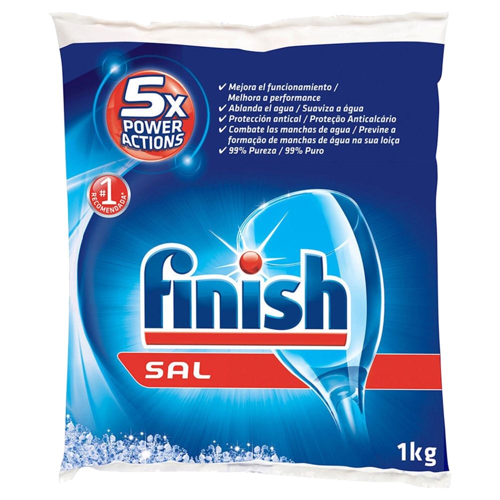 Detergent, Finish Calgon , dishwasher salt, 1 kg, blue, 1 p