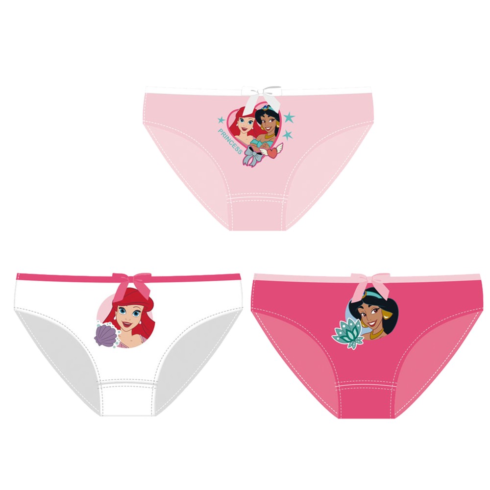 Children's underwear set, Disney, Princess, 2/4, mixed, 3 pi