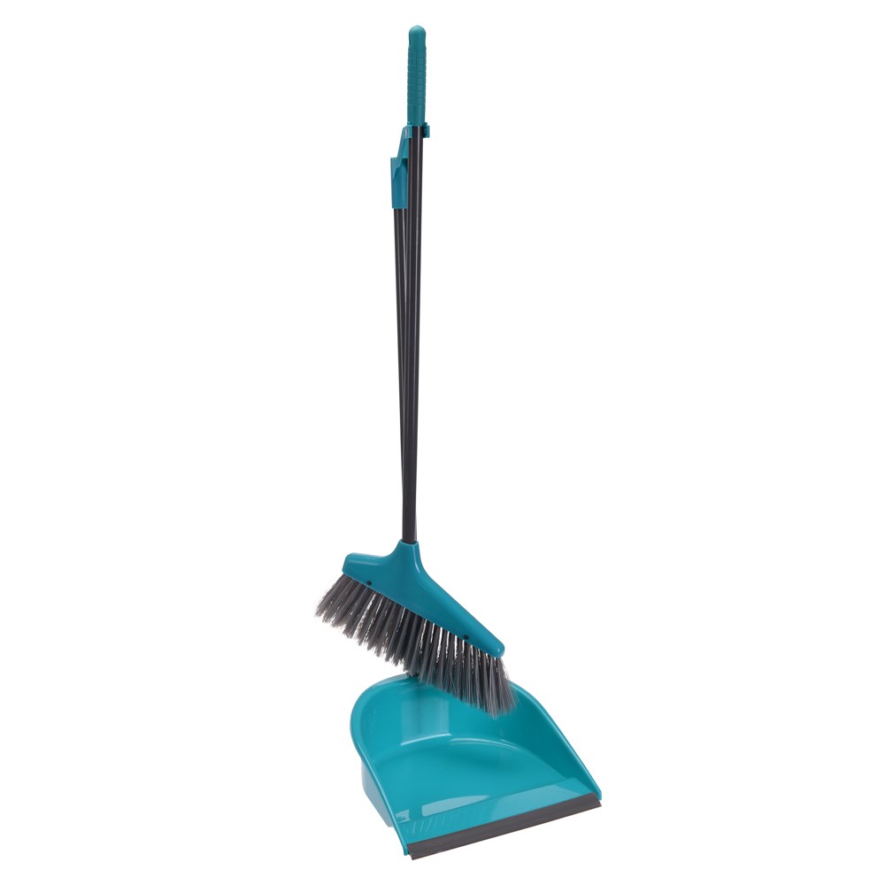 Mini Broom Dustpan Blue Car Cleaning Surface Universal Tool Brush Keyboard Home 