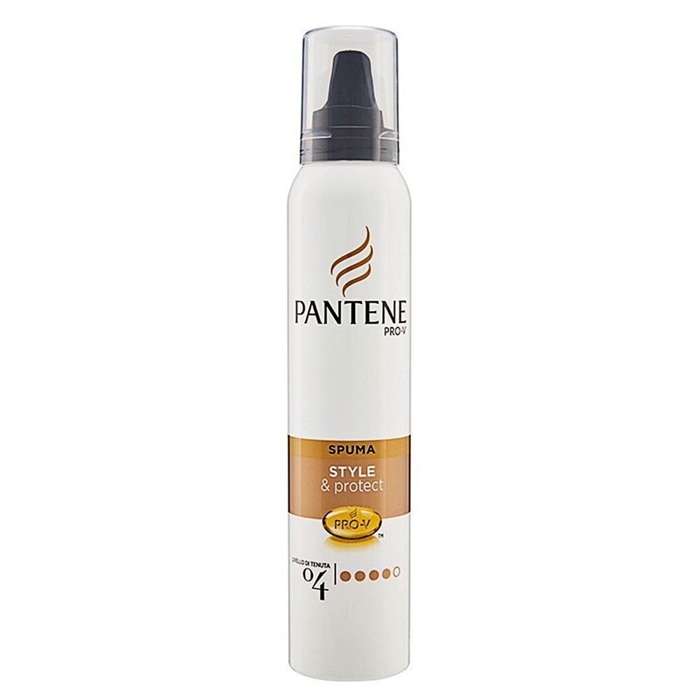 Hair styling mousse, Style&Protect 04, Pantene, plastic and