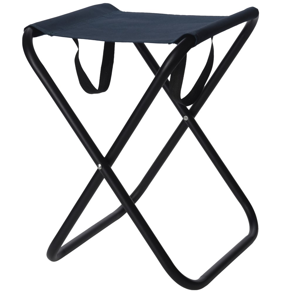 Portable Ultra Light Triangle Stool Iron 1Pc Beach Chair Casting Folding Stool 
