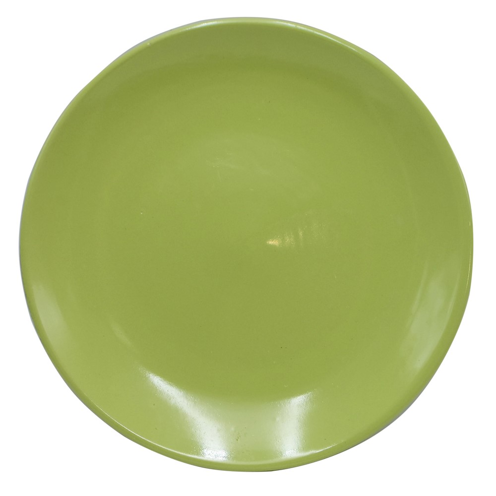 Dessert plate, ceramic, green, Dia. 21 x 2cm Megatek