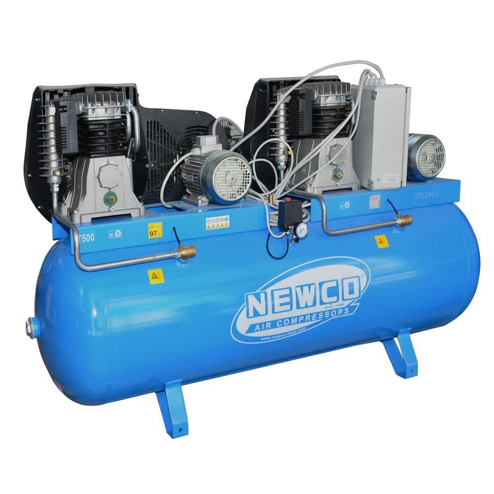 Air Newco, 500 lt, 4 kW/5.5 HP, 11 bar/159psi, 6