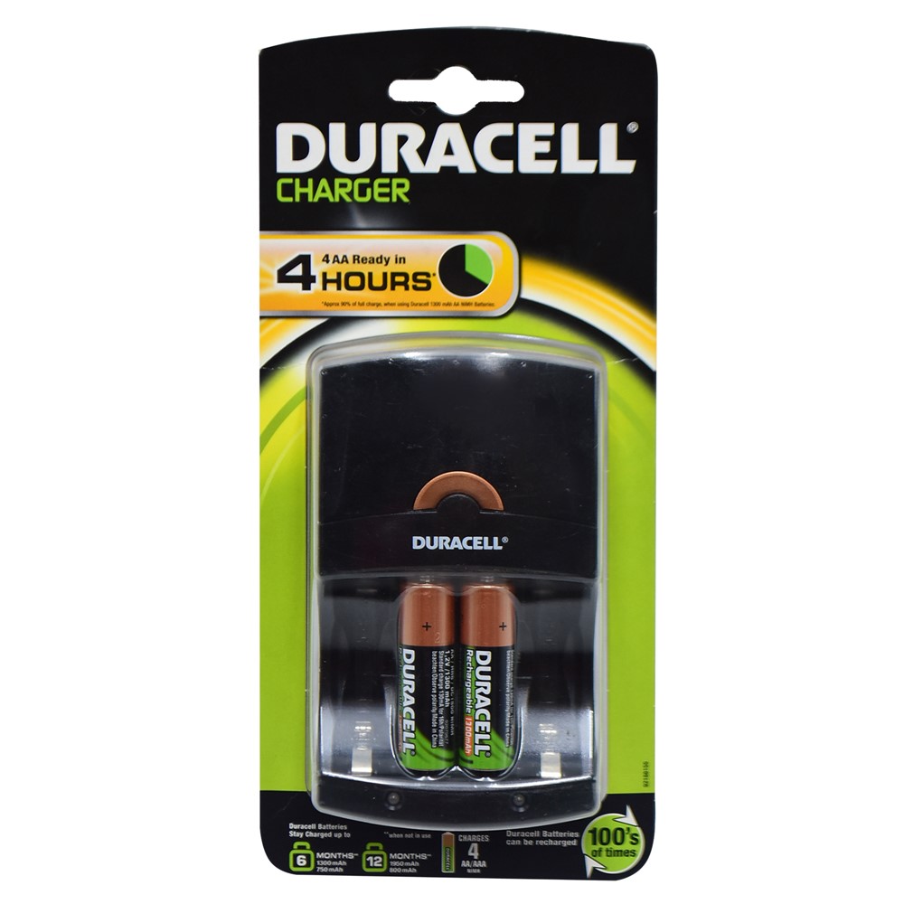 Universal Battery Charger Duracell 2xAAA, 2xAA, mAh AA