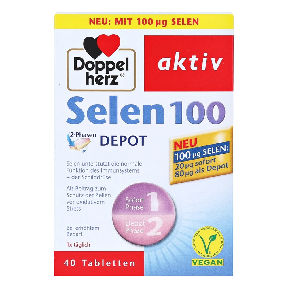 Selenium nutritional supplement, DoppelHerz Selenium Megat