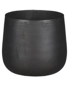 Flower pot, L, black, Ø18.5 xH16 cm