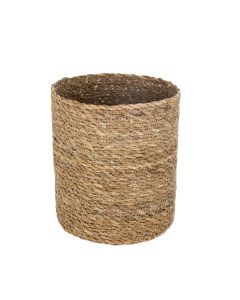 Shportë, S, kashtë, natyrale, 18xH18 cm