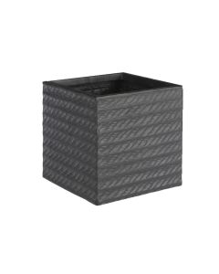 Flower pot, S, Corda, concrete, black, 25x25xH25cm