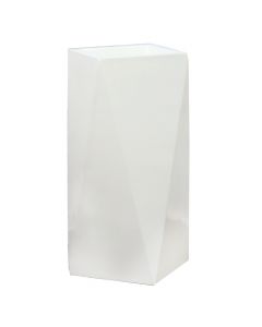 Flower pot, acrylic, white, 45x45x80 cm
