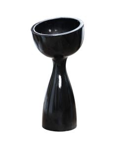 Flower pot, acrylic, black, 35x75 cm