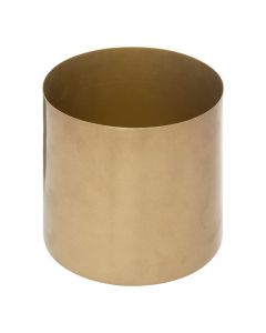 Flower pot, M, metal, golden, Ø12 cm