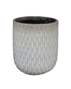 Flower pot, M, Daniel, terracotta, white/brown,  30x30xH35 cm