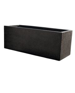 Vazo lulesh, S, beton, e zezë, 60x20xH20cm