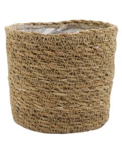 Storage basket, seagrass, brown, S