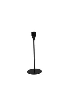 Candle holder, metal, black, 22 cm