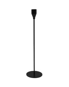Candle holder, metal, black, 32 cm