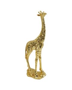 Objekt dekorues, Giraffe, metalike, floriri, 11xH34 cm
