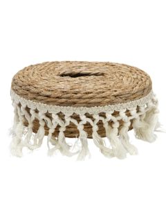 Storage basket, straw, natural, Ø37xH48 cm