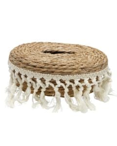 Storage basket, straw, natural, Ø42xH49 cm