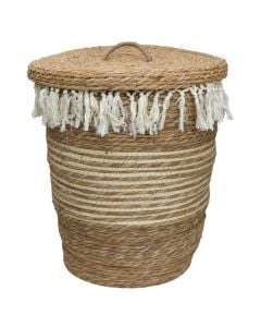 Storage basket, straw, natural, 28x20x11 cm