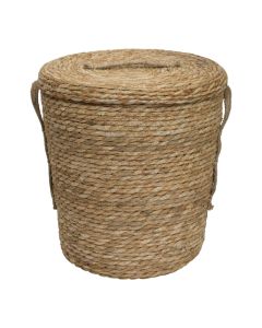 Storage basket, straw, natural, Ø32xH35 cm
