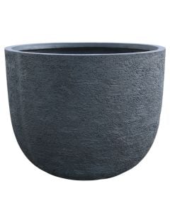 Vazo lulesh, L, argjilë, gri e errët, 100x100xH78 cm