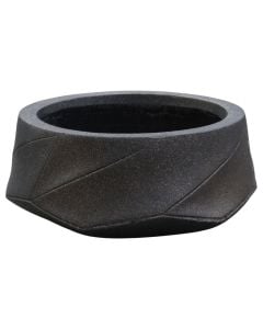 Vazo lulesh, S, argjilë, ngjyrë bakri, 31x31xH13 cm