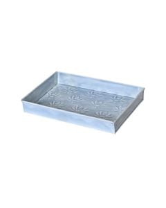 Decorative tray, S, metal, blue, 16x24xH3 cm