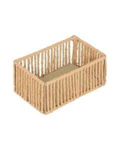 Basket, S, straw, beige