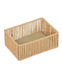 Basket, M, straw, beige
