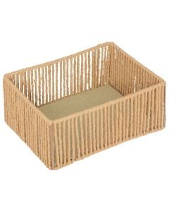 Basket, L, straw, beige