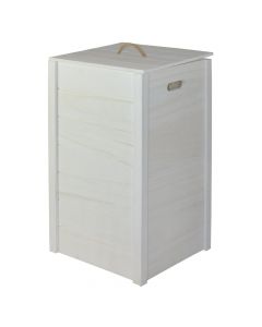 Storage box, wooden, white, 36x35xH63 cm