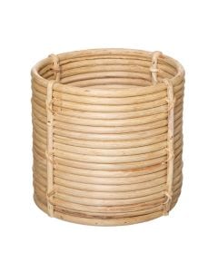 Vazo lulesh, S, thurje ratani, natyrale, Ø21xH19 cm