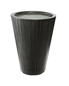 Flower pot, S, cement, grey, Cylinder: S-Ø26.5 xH35.5cm