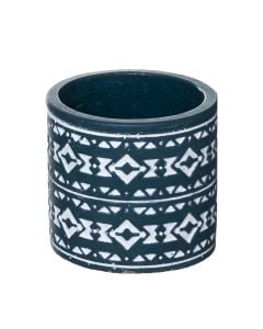 Flower pot, cement/sand, blue, Ø7.7 xH7.7 cm