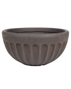 Flower pot, Duncan, fiber clay, taupe, Ø42 xH22 cm