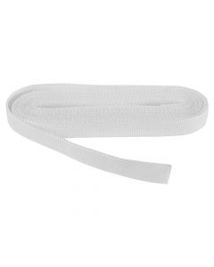 White color strip for venetian blinds. Material: cotton denser. Size: 5m