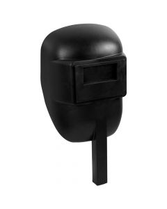 Welding mask with handle, PVC, black