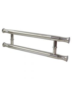 Glass door handle,  stainless-steel, gray,  59x15cm