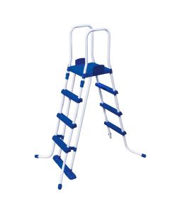 Safety ladder for swimming pools, metal, 107 cm