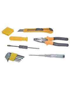 Set with hand tools, contains 6 pcs