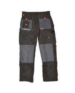 Work pants with many pockets, cotton/polyester, gray,  M