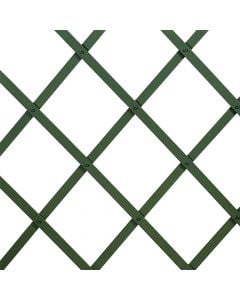 Gardh dekorues fizarmonike, plastik, jeshile, 100x100 cm