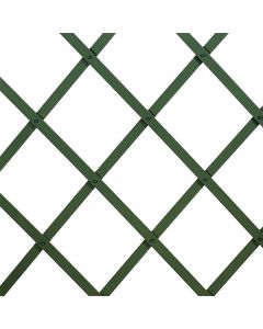 Gardh dekorues fizarmonikë, plastik, jeshile, 100x300 cm