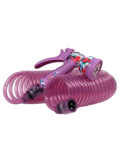 Garden spray gun, 10 m recoil hose with connectors, eva/polypropylene