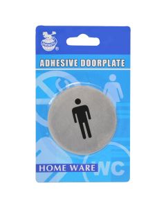 Toilet sign table,  MAN, stainless steel