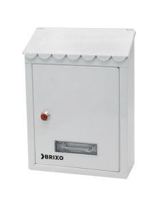 Mailbox, steel, white , 21.2x7x30.5cm
